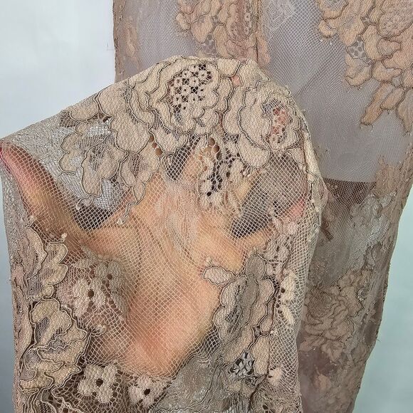 Tan Corset Lace Jumpsuit - Picture 4 of 12